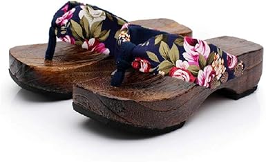 wooden flip flops