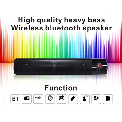 GBSELL FM Portable Bluetooth Wireless Stereo HIFI Speaker Loud Super Bass