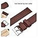 Ritche 20mm Quick Release Classic Vintage Leather Watch Band for Omega x Swatch Moonswatch Compatible with Samsung Gear S2 Watch Brown Genuine Leather Watch Bands for Men