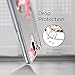 Vinve for LG G7 ThinQ Case, LG G7 Case, [Crystal Clear] Anti-Scratch Shockproof Cover Clear Hard Back Panel + TPU Bumper Slim Case for LG G7 ThinQ / G7 (Peony)