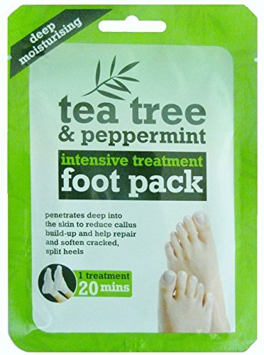 3 x TEA TREE & PEPPERMINT INTENIVE TREATMENT FOOT PACK DEEP MOISTURISING by Tee Tree