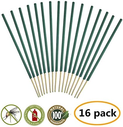 COSYWORLD Mosquito Insect Incense Repellent Sticks,100% Natural and DEET Free, Bamboo Infused with Citronella, Lemongrass