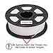 3D Printer Filaments - White 1.75 mm PLA Filament, Low Odor Dimensional Accuracy +/- 0.02 mm 3D Printing Filament, 2.2 lbs Spool 3D Printer Filament for Most 3D Printers & 3D Pens
