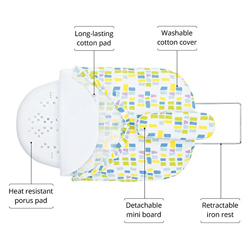 Tabletop Ironing Board with Detachable Mini Board - Compact Design - Perfect for Dorms and Small Spaces - Bottom Caps Provide Extra Protection - Thumbnail 2