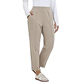 baleaf Womens Travel Pants Stretch Ankle Golf Pants with Pockets Comfy Petite Business Casual Dressy Work Slacks