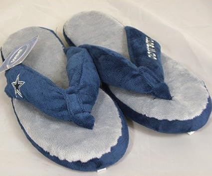 dallas cowboys flip flop slippers