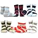 TeeHee Little Boys Basic Cotton Crew Socks 6 Pair (3-5 Years, Rugby Stripe)