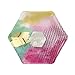 Talking Tables Fluorescent Floral Hexagonal Floral Vibrant Paper Plates for a Birthday, Multicolor (12 Pack)