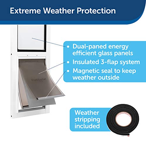 PetSafe Extreme Weather Sliding Glass Pet Door Easy to Install