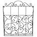MyGift Black Metal Wall Magazine Holder, Hanging Mail Holder Document Organizer and Display Rack with Scrollwork Design