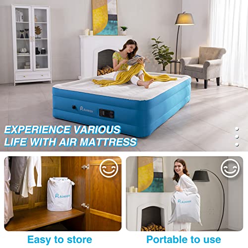 AIRELAX Air Mattress with Builtin Pump, Automatic Inflate & Deflate Camping Air Mattress, 18