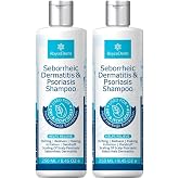 Roycederm Seborrheic Dermatitis &amp; Psoriasis Shampoo for Dandruff - Helps Relieve Itching, Flaking &amp; Scaling, Dry Itchy Scalp - 2 Pack