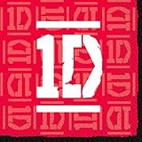 One Direction 1D 16 PK Party Accessories Brands Napkins Paper
