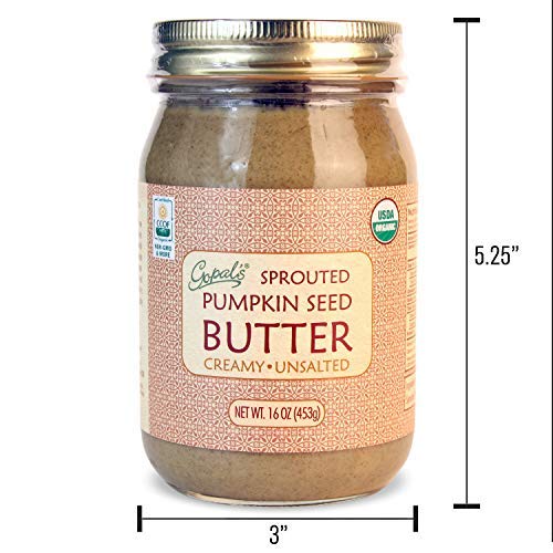 Gopal’s Sprouted Pumpkin Seed Butter, Organic Raw Pumpkin Seeds Butter, 100% Gluten Free (Unsalted) 16 Ounces - Thumbnail 4