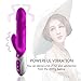 Spot Rabbit Vibrator, Rechargeable Heating Dildo Vibrator Adult Sex Toys for Women Silicone 10 Speed Vibration Clitoris Vagina Stimulator Massager Sex Things for Couples (Purple)