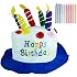 Cappello A Forma Di Torta Di Compleanno In Peluche – Beistle 60717 – Con Candeline E Scritta 'Happy Birthday'