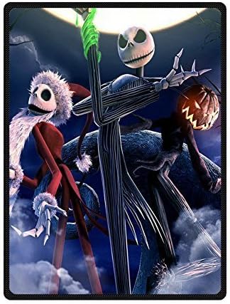 Custom The Nightmare Before Christmas Bed/Sofa Soft Throw Fleece Blanket 58x80