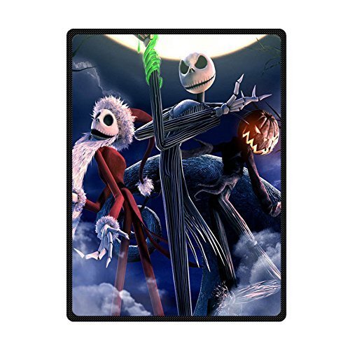 Custom The Nightmare Before Christmas Bed/Sofa Soft Throw Fleece Blanket 58x80