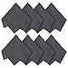 (8 Pack) QKOO Microfiber Cleaning Cloths - for Glasses, Camera Lenses, Cell Phones, Tablets, Camera Screens, Screens, Watches and Any Other Delicate Surface (8 Grey, 8 x 8 inches (20cm x 20cm)) QK9