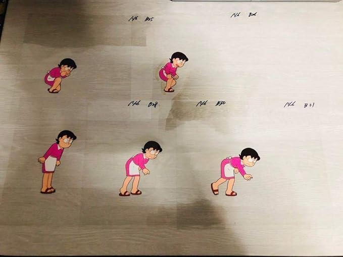 Amazon ドラえもん のび太のママ セル画 5枚 動画あり おもちゃ おもちゃ
