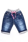 Little-Guest Baby Girls' Blue Knee-Length Jeans Shorts G205