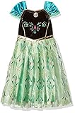 DaHeng Girls Princess Green Anna Fancy Dress Costume
