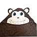 Plovf Monkey Hooded Baby Towel for Girl,Boy,Toddler,Newborn,Infant and Kid