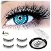 Magnetic Eyelashes [No Glue] Black False Eyelashes Set for Natural Look - 3D Full Eye Fake Lashes Extensions -Reusable Long and Soft (2 Pair/4 Pcs)