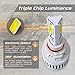 Optix P.RA 3-Sided EOS 9005 + 9006 LED Headlight Bulbs - Low Beam + High Beam - Complete Conversion Kit - 6000K Cool White