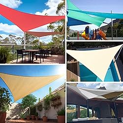 12'X12'X17' Rust Red Shade Sail Triangle Curved Sun