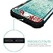 Lontect Compatible iPhone 6s Plus Case 6 Plus Case Floral 3 in 1 Heavy Duty Hybrid Armor High Impact Shockproof Protective Cover Case for Apple iPhone 6 Plus/6s Plus, Teal/Red Flower
