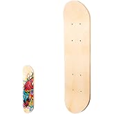 Gadpiparty Skateboard Deck, Blank Skateboard Decks for Painting, 16.9inch | for DIY Painting Wooden Graffiti Skateboard Deck with Pre-Punched Holes