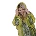Rain Ponchos for Adults with Long Sleeves, Hood and Drawstring 8 Pieces • 4 Bright Colors • 2 Red • 2 Yellow • 2 Blue • 2 Green • One Size Fits All • Lightweight • in Case a Rainy Day