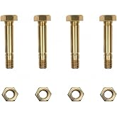 Amttnut 52100100 Snow Blower Shear Pins and Nuts - Replacement for Ariens52100100 521001 00659100,John Deere AM136890,Rotary 5575-4 Pack