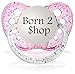 Personalized Pacifiers Born 2 Shop Pacifier in Pink