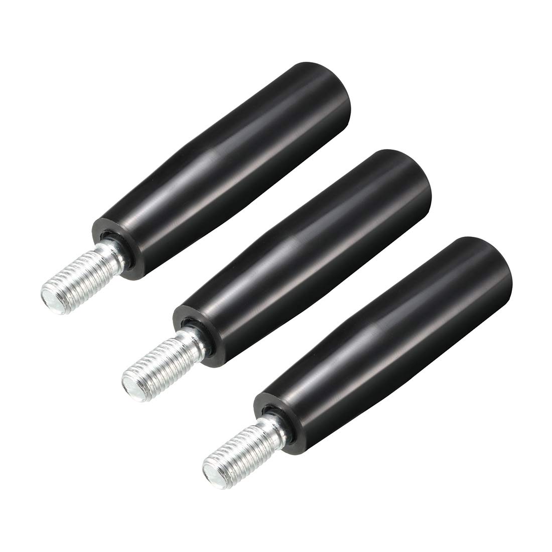 sourcing map 3Pcs Revolving Handwheel Machine Handle M12 Male Threaded Stem for Milling Machinery