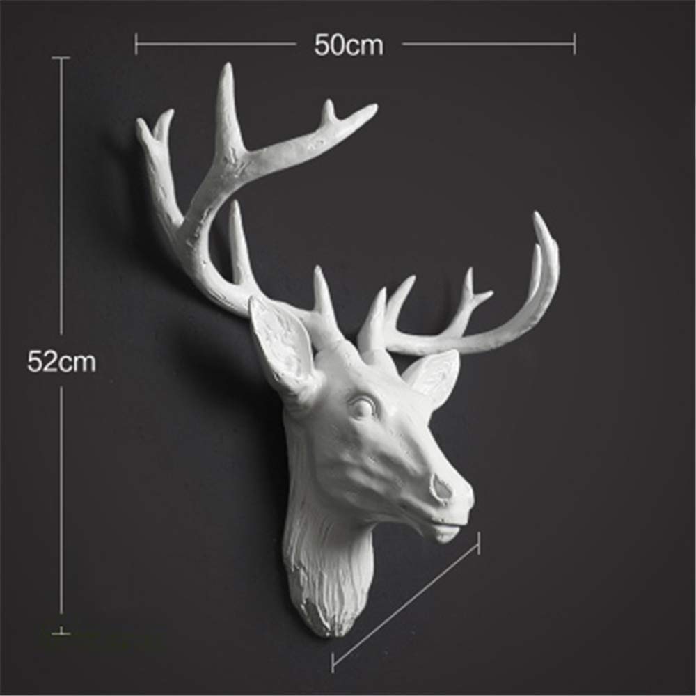 BISXSYTXD Deer Head Wall Decor, Wall Decoration Crafts Hanging, Wall Charmers, Animal Head Art Wall Decor