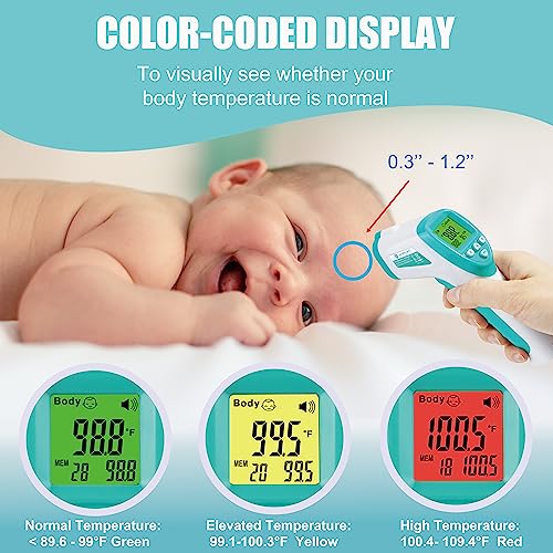 Amplim No Touch Forehead Thermometer NonContact Baby Thermometer for