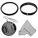58MM Lens Conversion Adapter Ring for CANON POWERSHOT SX50 HS Cameras + Ultraviolet Protection Filter + Center Pinch Lens Cap + MagicFiber Microfiber Lens Cleaning Cloth