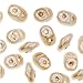 Matubo SuperDuo 2-Hole Czech Glass Beads, Opaque Luster Picasso, 2x5mm, 8g Tube
