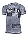 Nobility by Xzavier Men's Acid Wash Vintage Patch Military t shirt