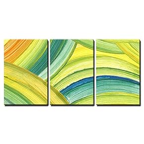 Abstract Acrylic Painting Background x3 Panels