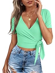 Women's Crop Top Going Out Short Sleeve Tops and
