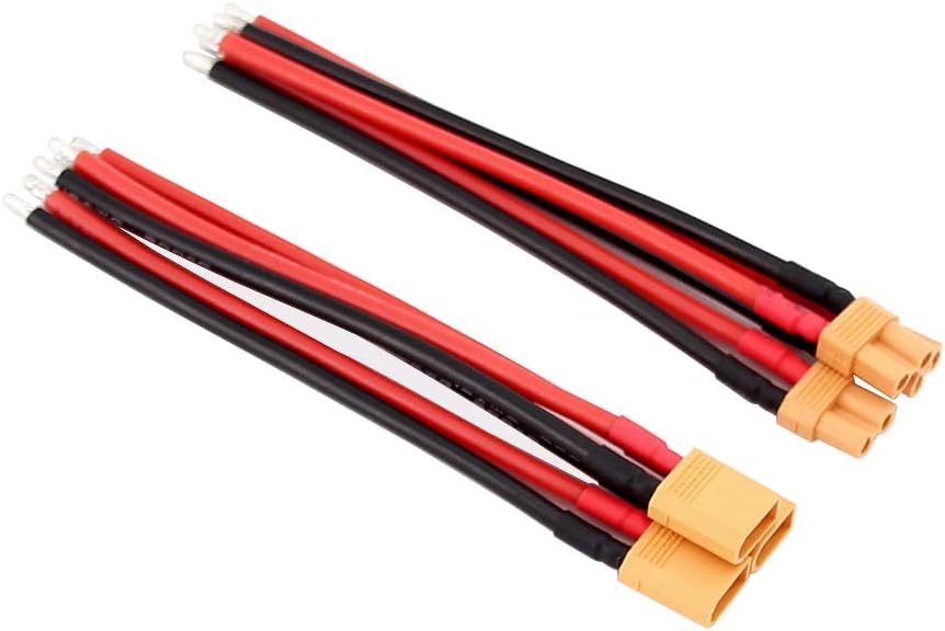 3pairs XT30 Plug XT-30 Male Female Connectors Cable with 16awg 10cm Slicone Wire for RC LiPo Battery FPV Turnigy/Zippy(CC12-3) - Image 4