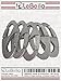 LeBeila 8 Shape Carabiner Aluminum Alloy Rope Buckle S Style Snap Clip Hook Keychain for Climbing, Hiking, Camping and Outdoor Livings (5 PCS)