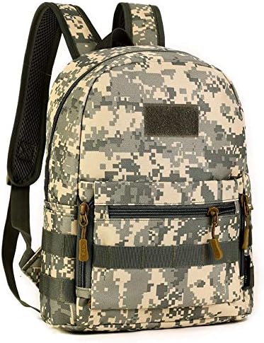 Mlle System 10 Liter Outdoor Tactics Small Backpack Ultra Small Mini Leisure Backpack Primary School Bag Fashion Fashion Men's And Women's Backpacks(ACU digital)