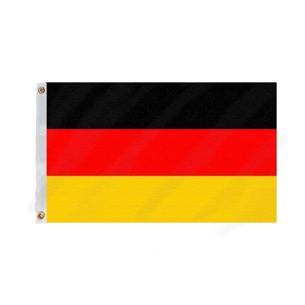 Flagmax German Flag 5ft x 3ft - Durable Germany Flag with Eyelets - High-Quality Deutsche Flagge for Indoor and Outdoor Display - Perfect for Home, Office, or Events