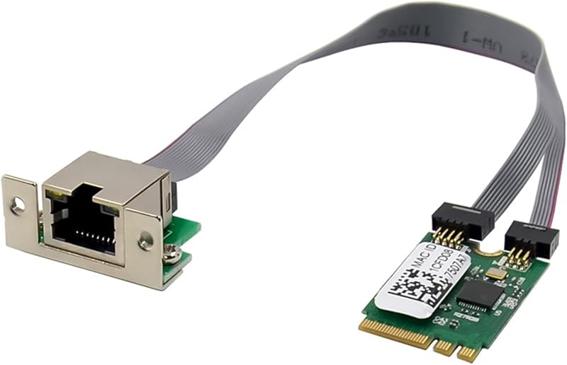 Lodokdre M.2 A+E KEY 2.5G Ethernet LAN Card RTL8125B Industrial Control Network