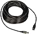 Monoprice USB 2.0 Extension Cable - USB Type-A to USB Type-B, Male to Male, Active, 28/24AWG, 49 Feet, Black