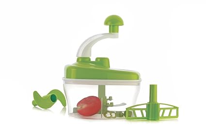 BMS 14 Piece Advance Dual Speed Multi-fundction Food Processor - Atta Kneader ,Dough Maker ,Juicer With Chop , (Green)